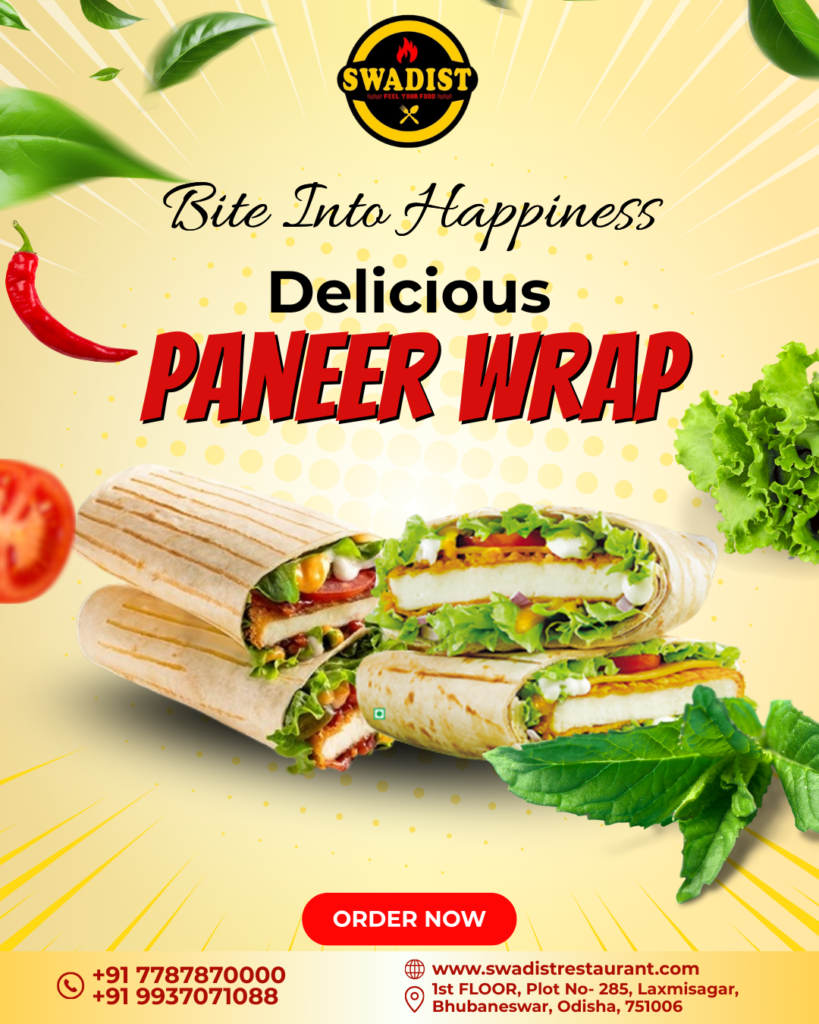 Delicious Paneer Wrap