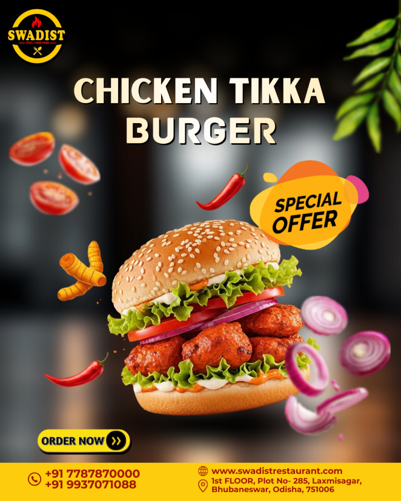 CHICKEN TIKKA BURGER