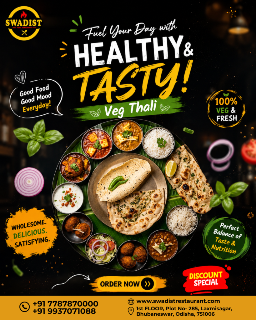 HEALTHY & TASTY VEG THALI